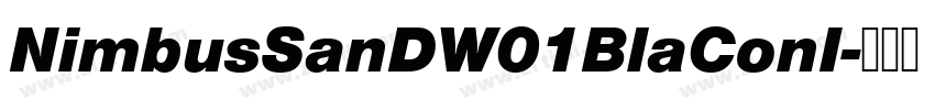 NimbusSanDW01BlaConI字体转换