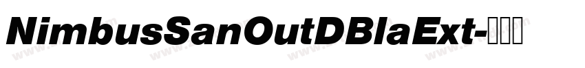 NimbusSanOutDBlaExt字体转换