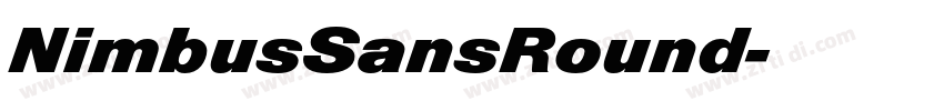 NimbusSansRound字体转换