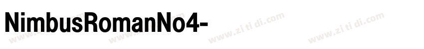 NimbusRomanNo4字体转换