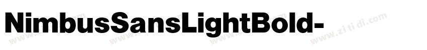 NimbusSansLightBold字体转换
