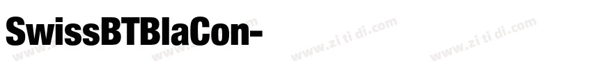 SwissBTBlaCon字体转换