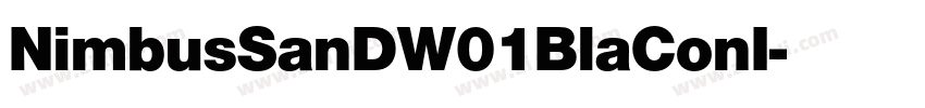 NimbusSanDW01BlaConI字体转换