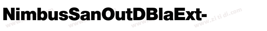 NimbusSanOutDBlaExt字体转换