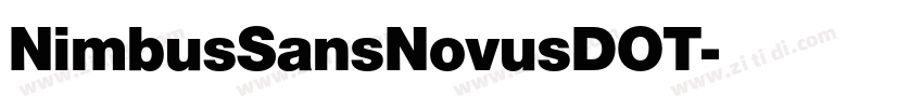 NimbusSansNovusDOT字体转换