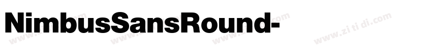 NimbusSansRound字体转换