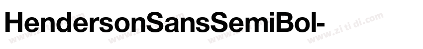 HendersonSansSemiBol字体转换