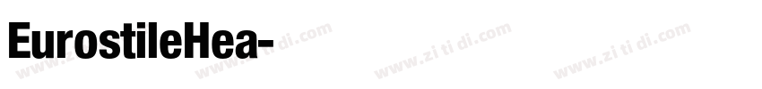 EurostileHea字体转换