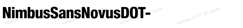 NimbusSansNovusDOT字体转换