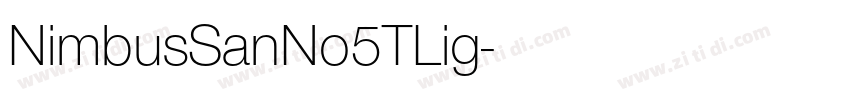 NimbusSanNo5TLig字体转换 NimbusSanNo5TLig字体转换