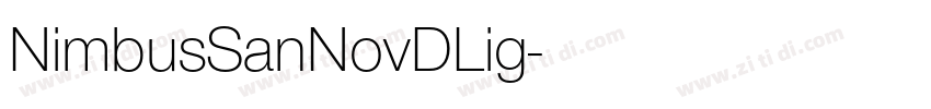 NimbusSanNovDLig字体转换