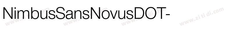 NimbusSansNovusDOT字体转换