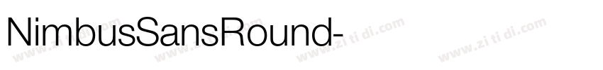 NimbusSansRound字体转换