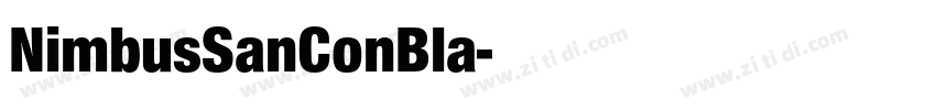 NimbusSanConBla字体转换 NimbusSanConBla字体转换