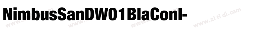NimbusSanDW01BlaConI字体转换