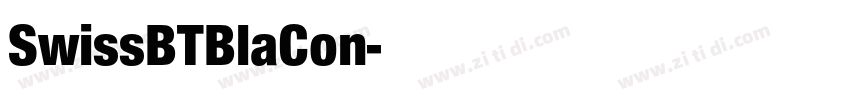 SwissBTBlaCon字体转换