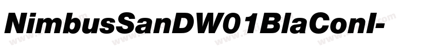 NimbusSanDW01BlaConI字体转换