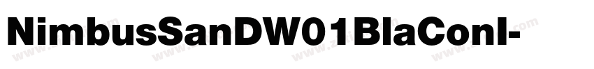 NimbusSanDW01BlaConI字体转换