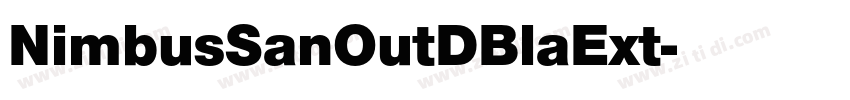 NimbusSanOutDBlaExt字体转换