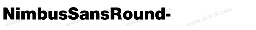 NimbusSansRound字体转换
