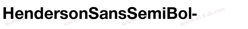 HendersonSansSemiBol字体转换