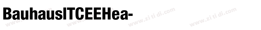 BauhauslTCEEHea字体转换