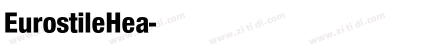 EurostileHea字体转换