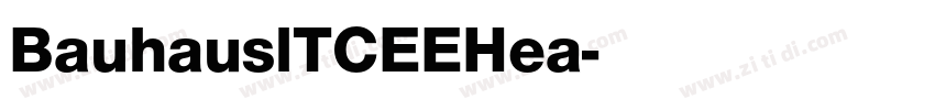 BauhauslTCEEHea字体转换