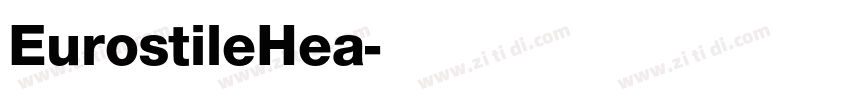 EurostileHea字体转换