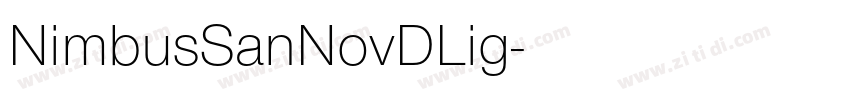 NimbusSanNovDLig字体转换