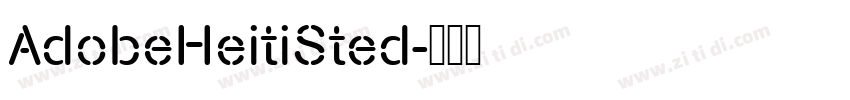 AdobeHeitiSted字体转换