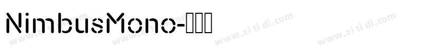 NimbusMono字体转换