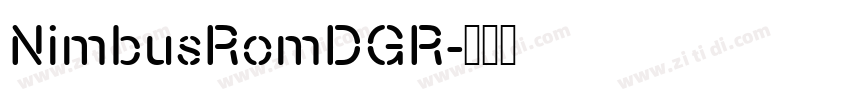 NimbusRomDGR字体转换
