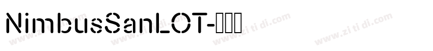NimbusSanLOT字体转换