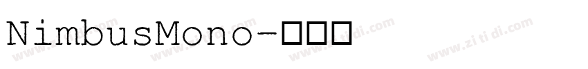 NimbusMono字体转换