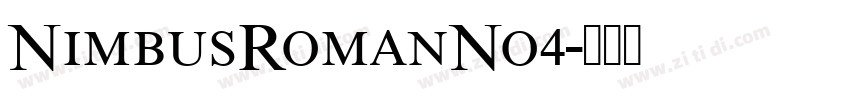 NimbusRomanNo4字体转换