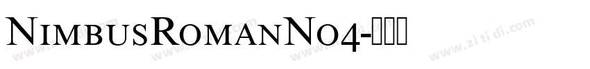 NimbusRomanNo4字体转换
