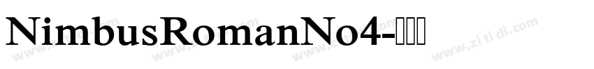 NimbusRomanNo4字体转换