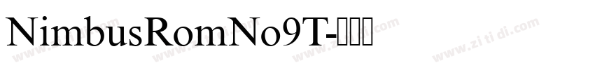 NimbusRomNo9T字体转换