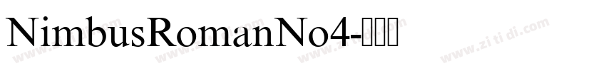 NimbusRomanNo4字体转换