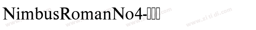 NimbusRomanNo4字体转换