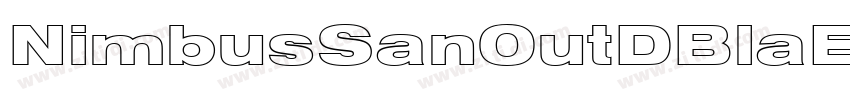 NimbusSanOutDBlaExt字体转换