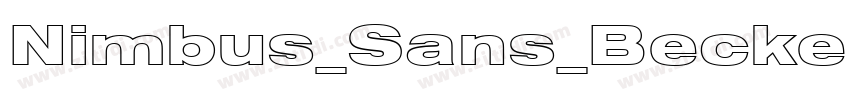 Nimbus_Sans_Becker_P字体转换