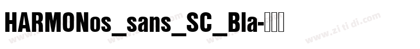 HARMONos_sans_SC_Bla字体转换