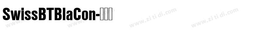 SwissBTBlaCon字体转换
