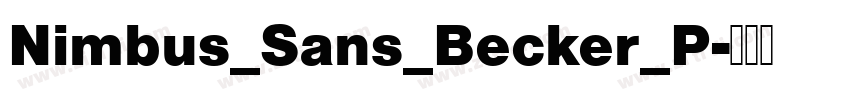 Nimbus_Sans_Becker_P字体转换