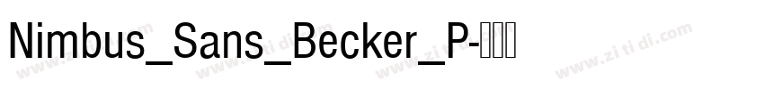 Nimbus_Sans_Becker_P字体转换