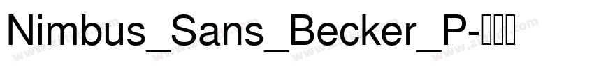 Nimbus_Sans_Becker_P字体转换
