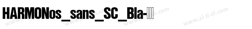 HARMONos_sans_SC_Bla字体转换