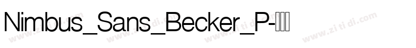 Nimbus_Sans_Becker_P字体转换
